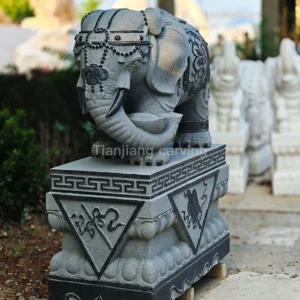 Granite ingot elephant stone carving ornaments