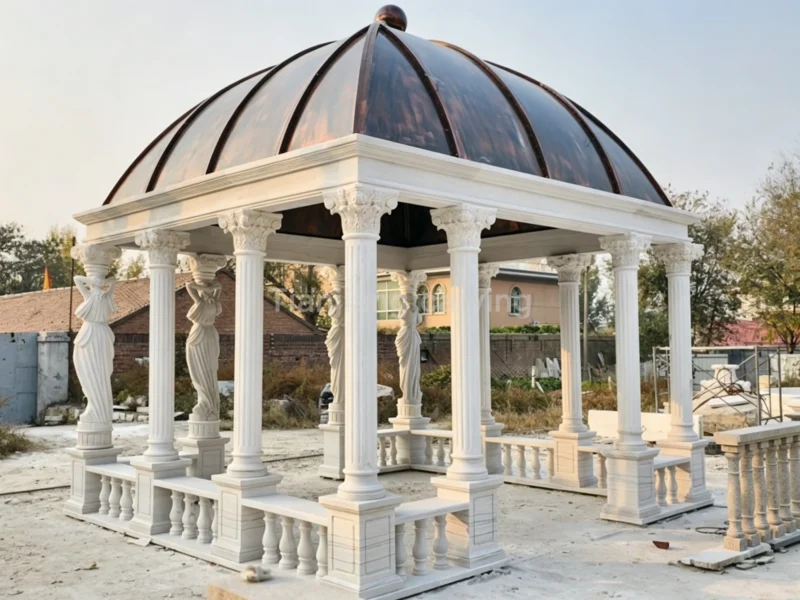 1e34ecc1-df7d-499c-8a46-e22b852574d3.webp White marble European style figure column pavilion