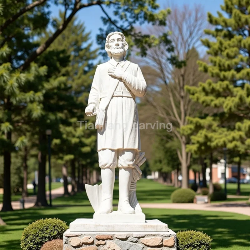 25791fe0-6eed-40fa-8c40-1b9bdf97981d.webp Marble Peasant Statue of San Isidro
