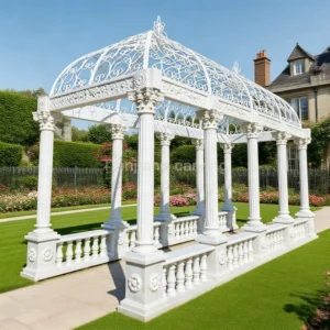 White marble European style gallery pavilion