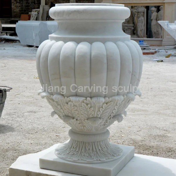 3b1ac6c0-c466-4600-b430-4f93fda6f019.webp White marble European style melon-ribbed stone carved flower bowl
