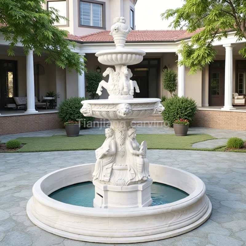 5b7143a0-2592-4761-b612-e063c2219dba.webp Marble European style horse head and lion head fountain