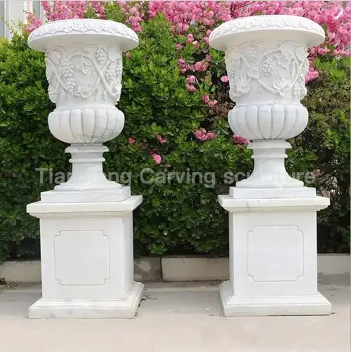 600964a7-923f-4356-b66b-30786542ec6c.webp White marble grape grain stone carved flower bowl