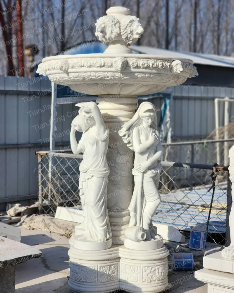 64ef9571-7c84-4c37-81f5-057b569b78b9.webp White marble European style lion head stone sculpture fountain