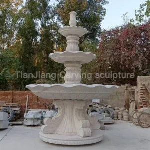 Three-layer granite European-style stone sculpture fountain