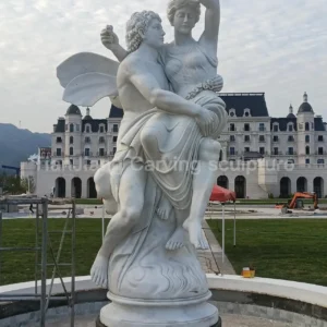 European classic "Pluto kidnaps Persephone" marble sculpture