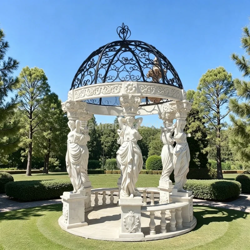 dc8220b3-6567-4108-a987-0117a90710a3.webp White marble European style figure column pavilion