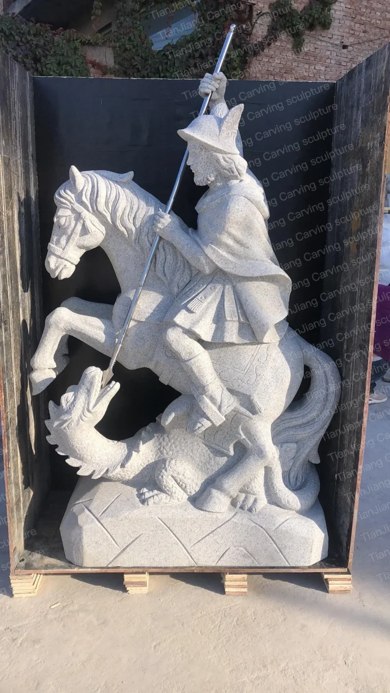 fc87caae-7f2e-4545-90b4-c9643f9533d5.webp Granite St. George Slaying the Dragon Sculpture